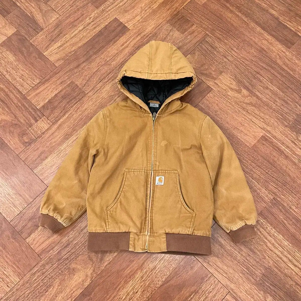 【美品】carhartt カーハート　フード付きジャケット　Ｌ〜ＸＬサイズ Carhartt カーハート CARHARTT ダックジャケット メンズ