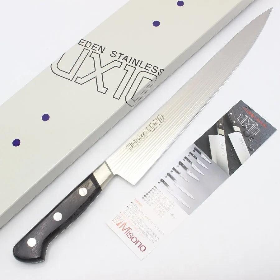 【中古】 misono ux10 骨スキ 刻印あり ミソノ UX10 ステンレス鋼 骨スキ包丁 145mm – 清助刃物 Japan