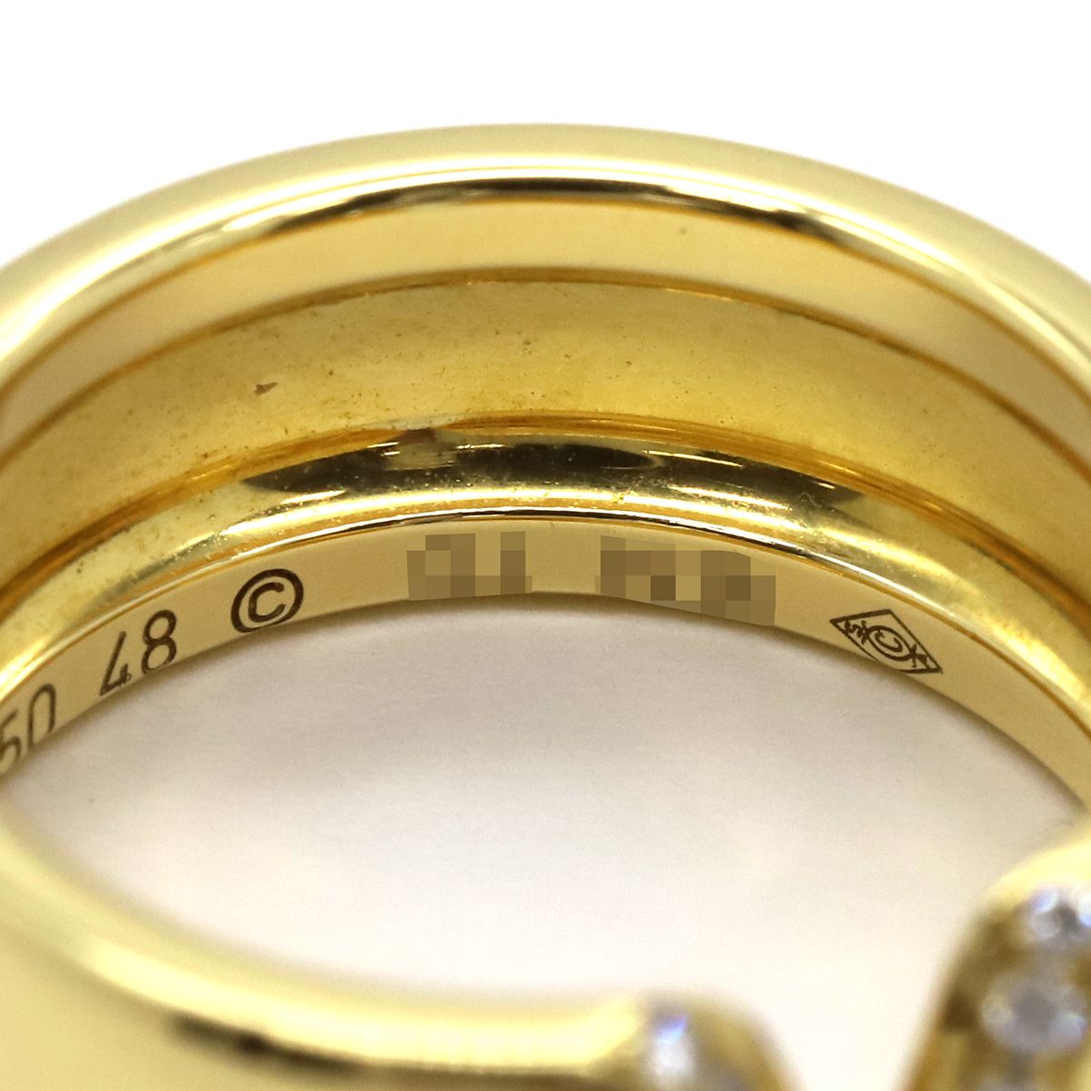 カルティエ Cartier リング 指輪 アブソリュセ ダイヤ K18YG