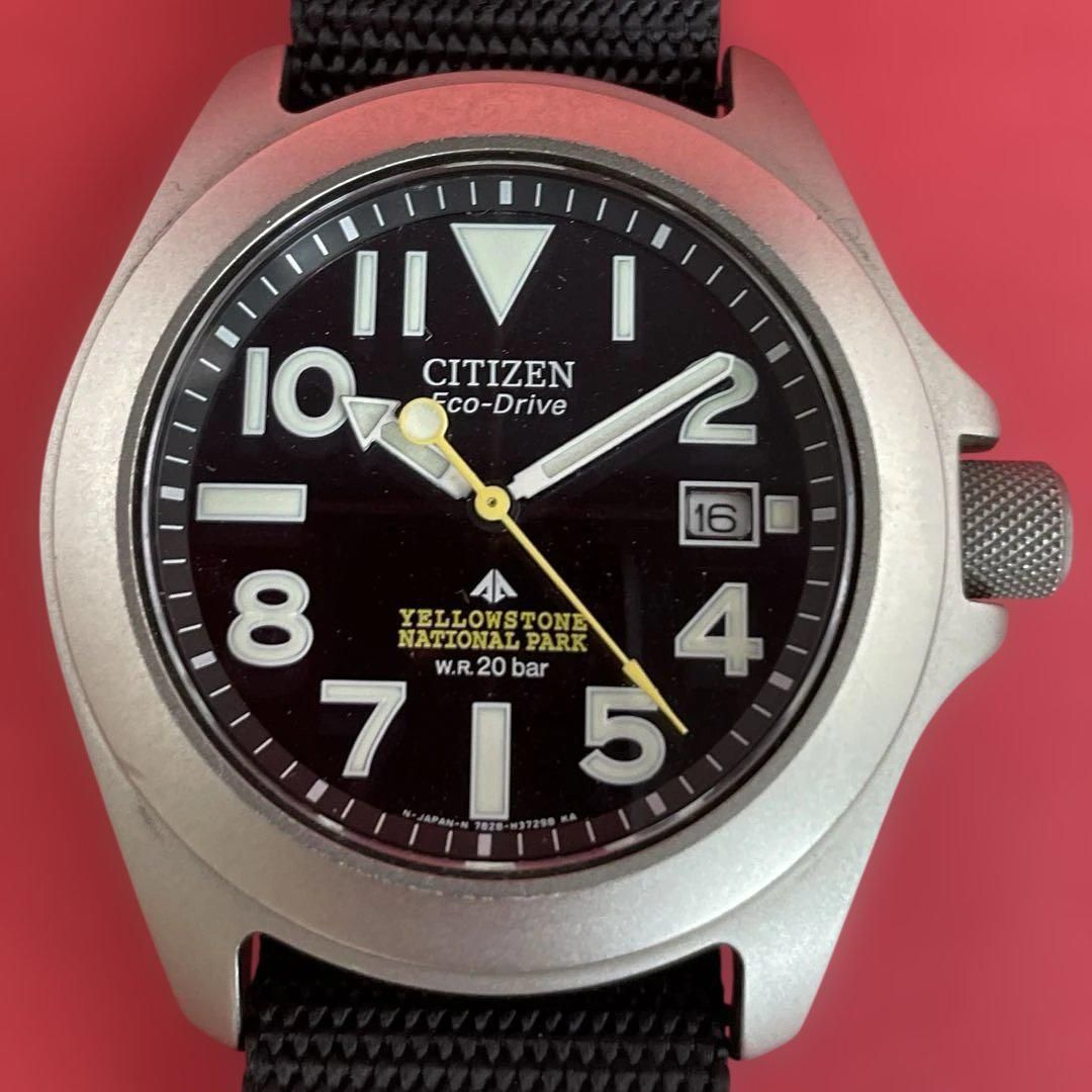 ☆ CITIZEN ☆ PROMASTER ☆ イエローストーン ☆ チタン ☆ CITIZEN イエローストーン国立公園 7828-H21963 シチズン