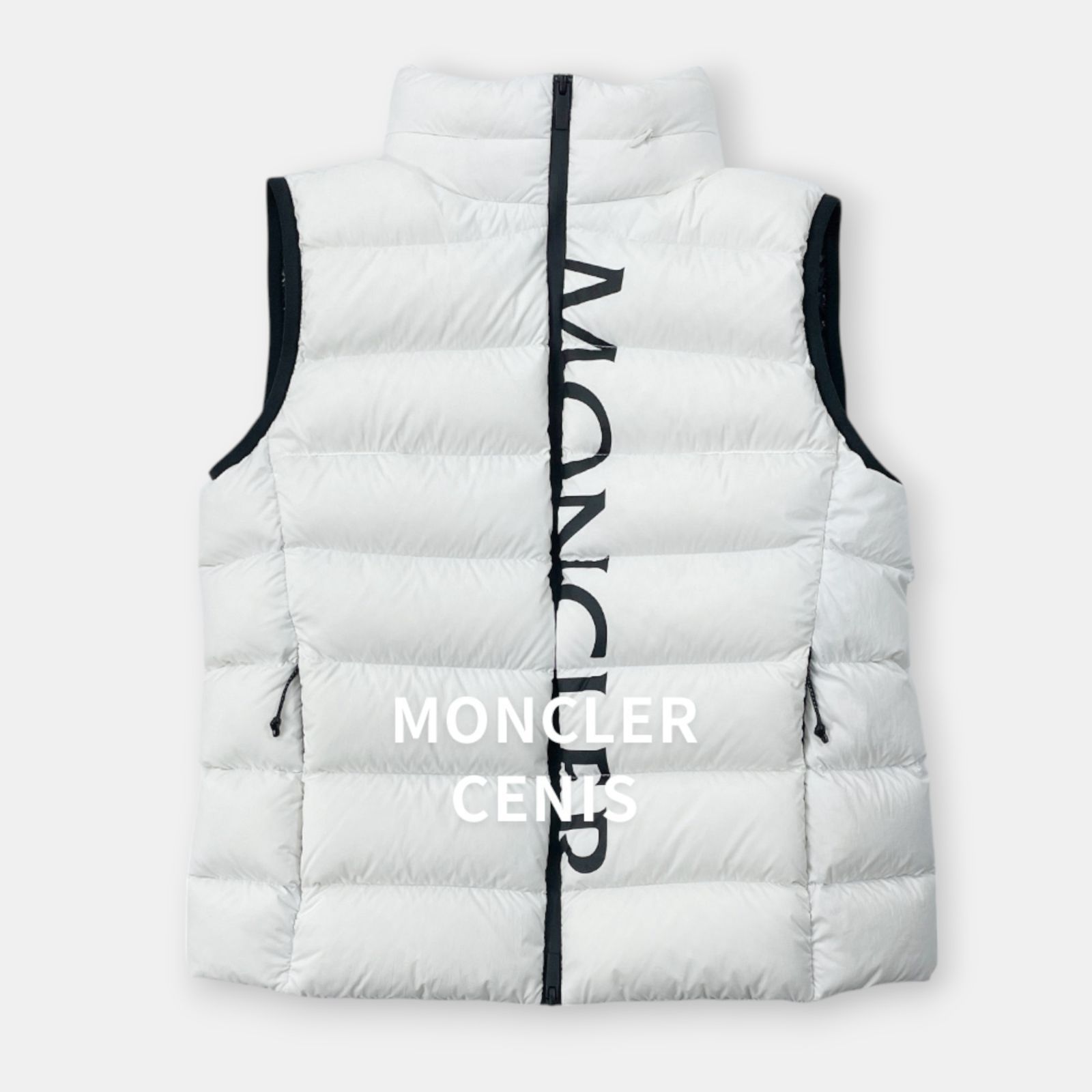 美品 MONCLER CENIS 22AW モンクレール チェニス フード ロゴ ダウン