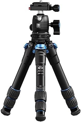 SIRUI AM203ミニトラベル三脚 360°B00K雲台 カメラ用アルミニウム製卓上三脚 最大荷重33lbs | 15KG 縮長11.4インチ 最全高16.7インチ