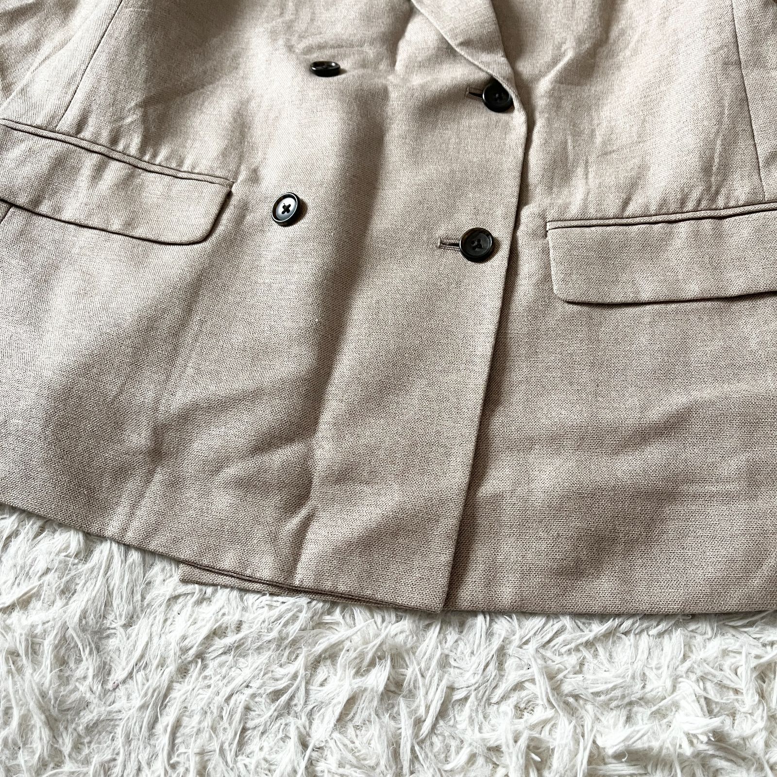 FRAMeWORK フレームワーク 麻混クロスダブルブレスト テーラード