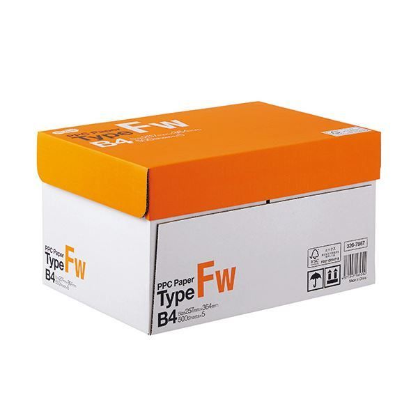 （まとめ）TANOSEE PPC PaperType FW B4 1箱(2500枚:500枚×5冊) 