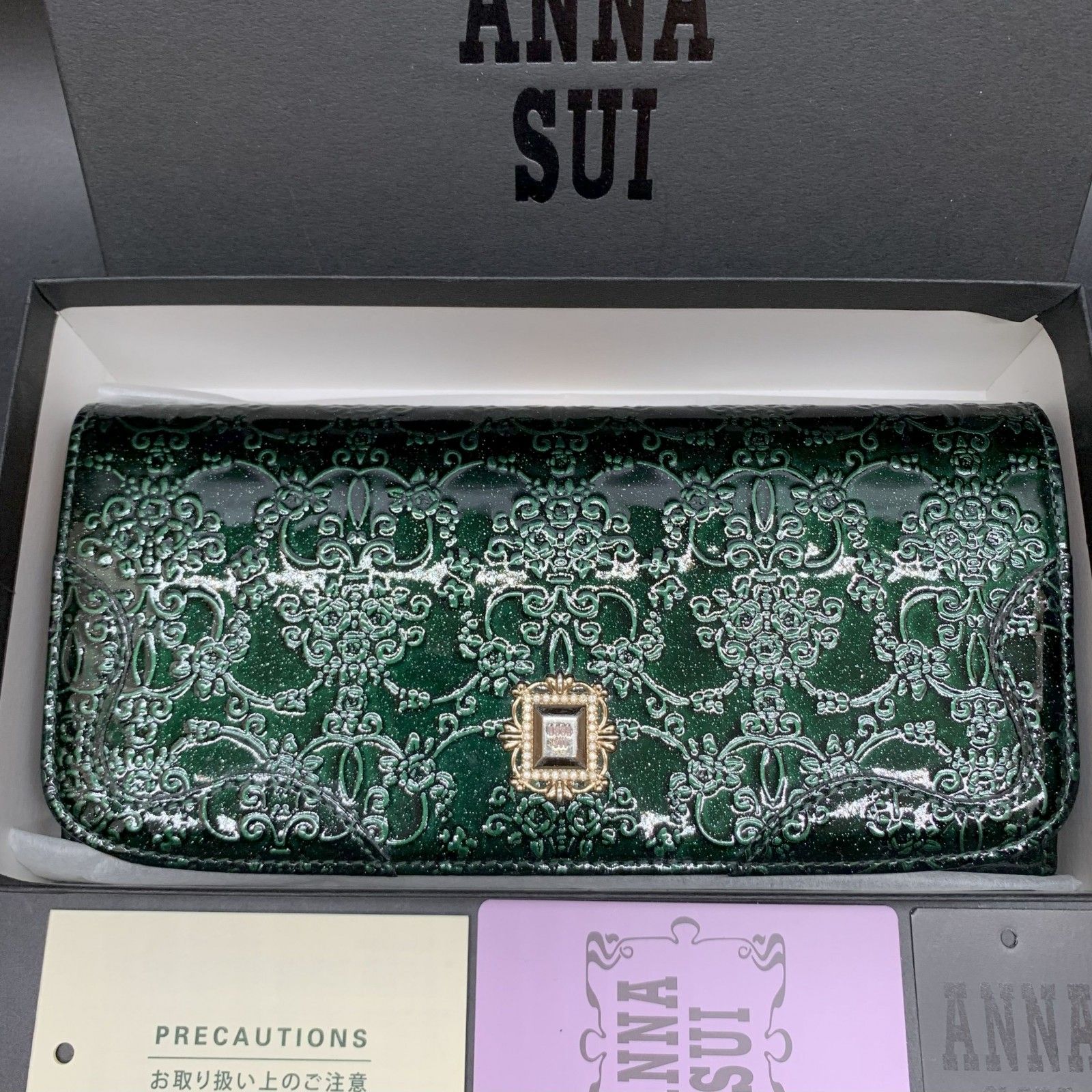 新品 未使用 アナスイ ヴィンテージローズ 口金フラップ長財布 がま口 楽天市場】アナスイ ヴィンテージローズの通販