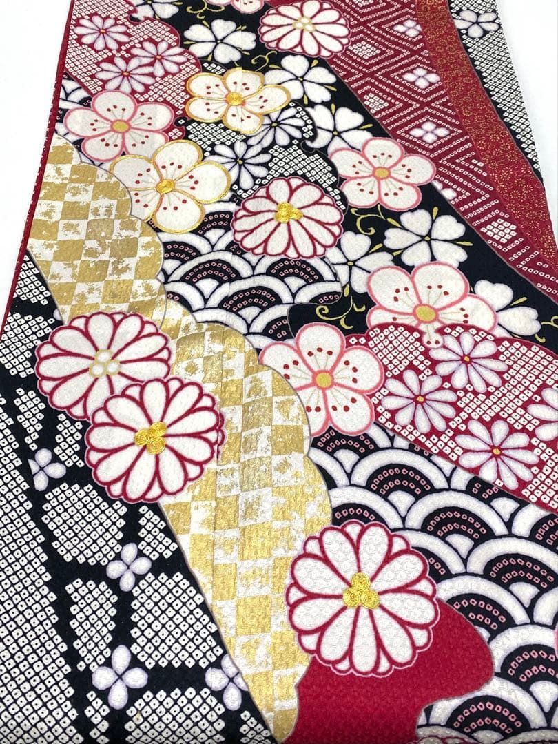 振袖 豪華 絞り染 金駒 金彩 ふくれ織紋意匠 身丈169cm パールトーン加工 振袖 豪華 絞り染 金駒 金彩 ふくれ織紋意匠 身丈169cm