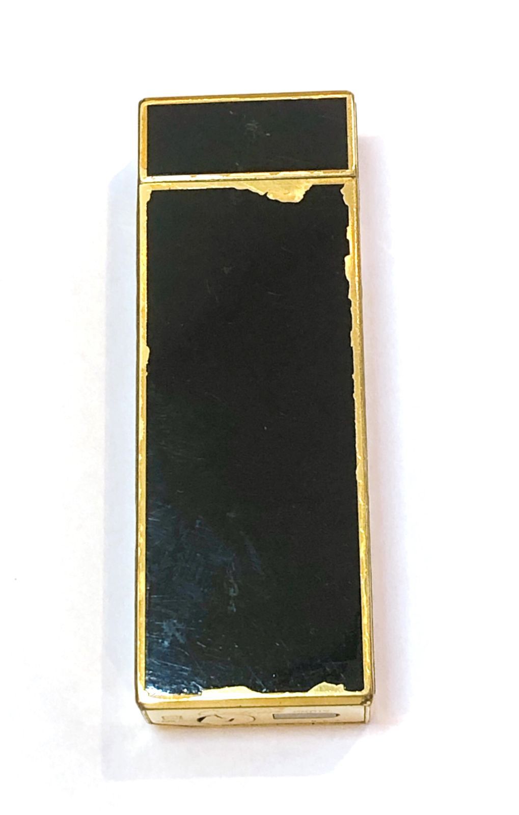 2930 カルティエ ガスライター ペンタゴン 1A64693 ブラック×ゴールド PLAQUE OR G ヴェルメイユ ヴィンテージ コレクション ブランドライター WWW_KANDAIZUMI_COM