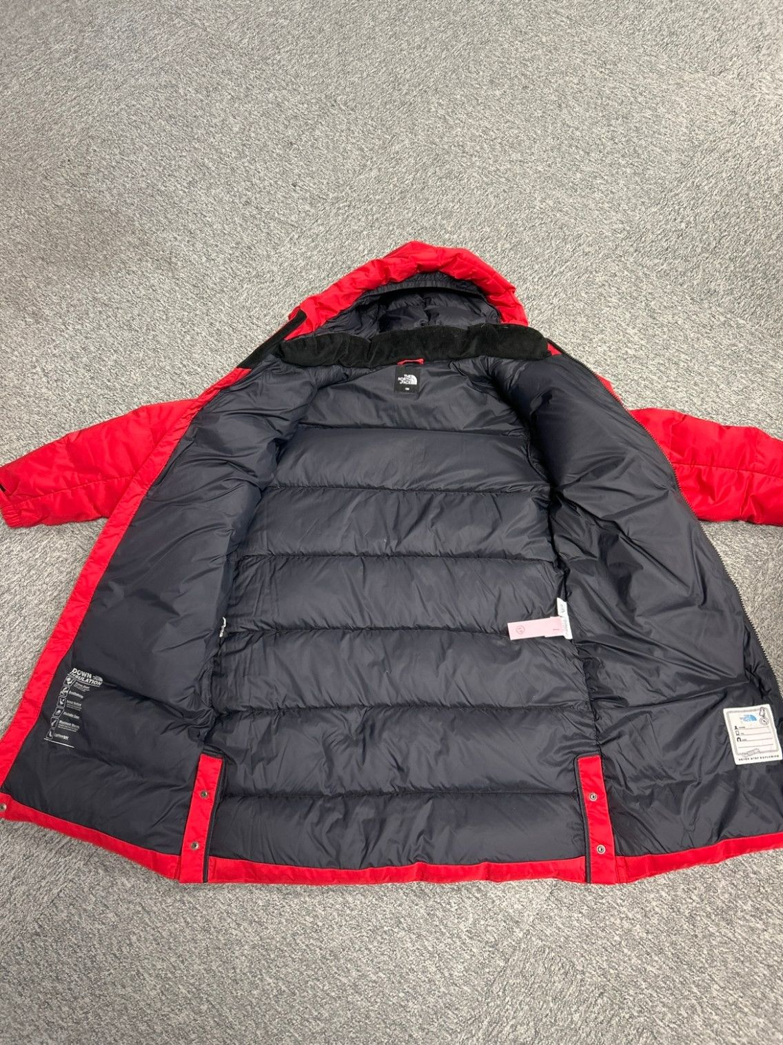 THE NORTH 小売 FACE ダウンジャケットロング 赤 キッズ150 130 THE