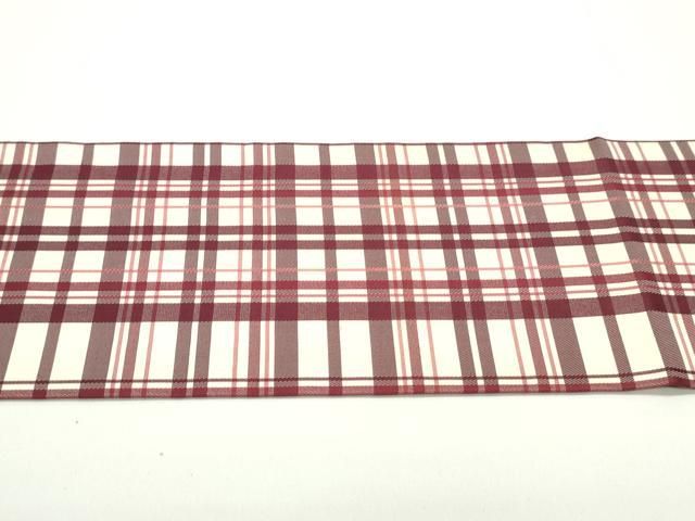 平和屋着物●全通柄九寸名古屋帯　格子柄　正絹　逸品　DAAV9055ob 平和屋着物○全通柄九寸名古屋帯 格子柄 正絹 逸品 DAAV9055ob - メルカリ