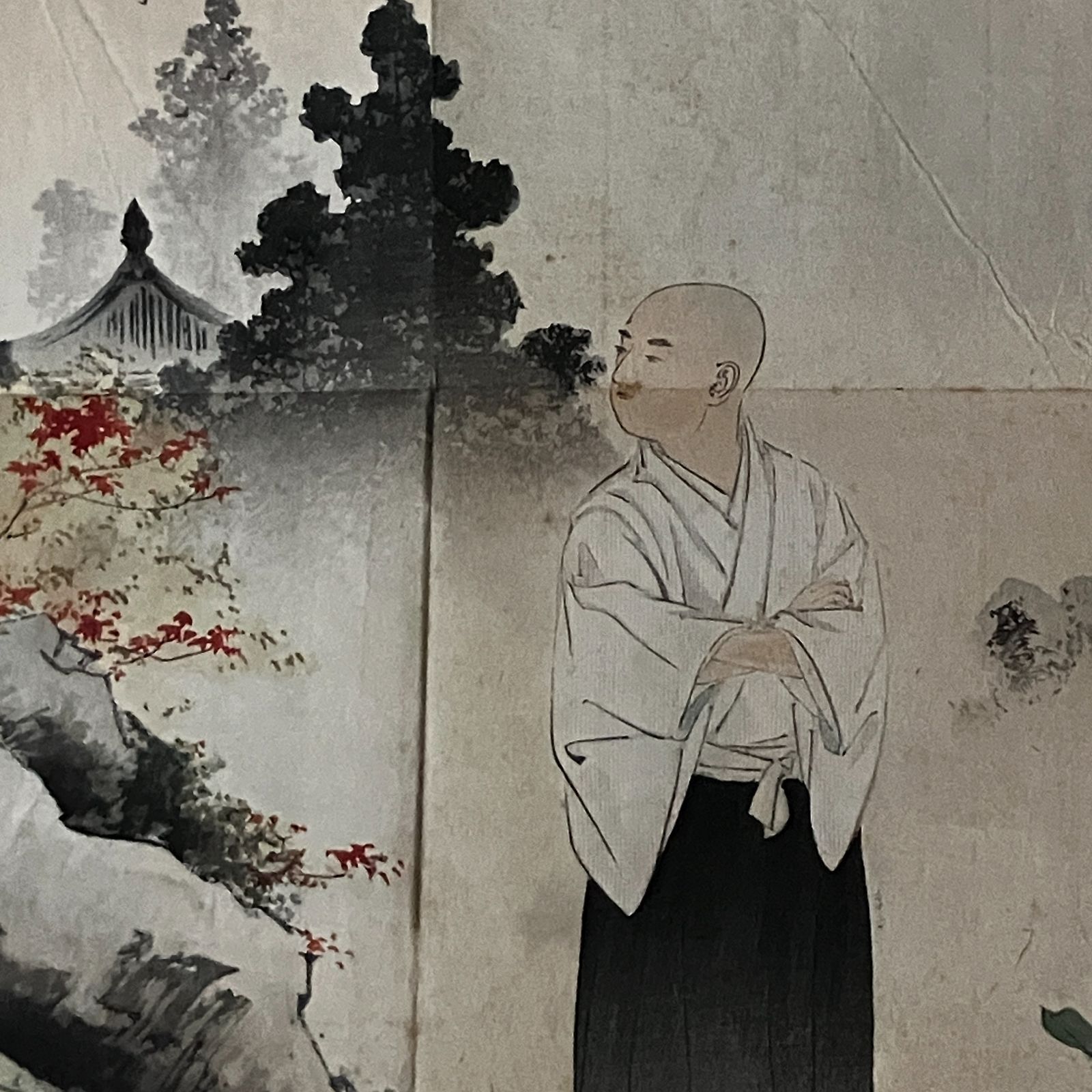 小説口絵木版画、小説大阪城口絵木版画、梶田半古画、明治29年嵩山堂出版 梶田半古｢木版口絵｣ | 山田書店美術部オンラインストア