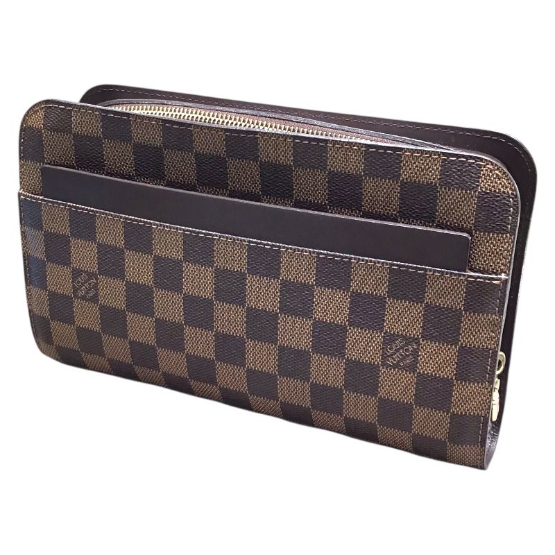 ルイ ヴィトン LOUIS VUITTON サンルイ N51993 ブラウン PVC レザー レディース クラッチバッグ