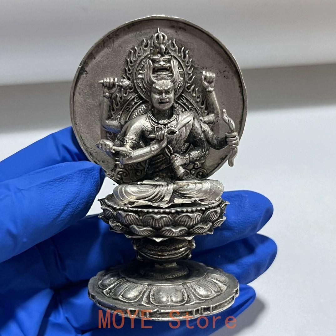 仏教美術 菩薩 観音 銅製 仏像 彫刻 置物 開運 風水 仏教美術 三面観音菩薩仏像 銅製 仏像 彫刻 置物 開運 風水