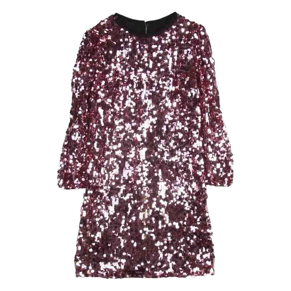 DOLCE&GABBANA ドルチェアンドガッバーナ 総スパンコール装飾 裏地 