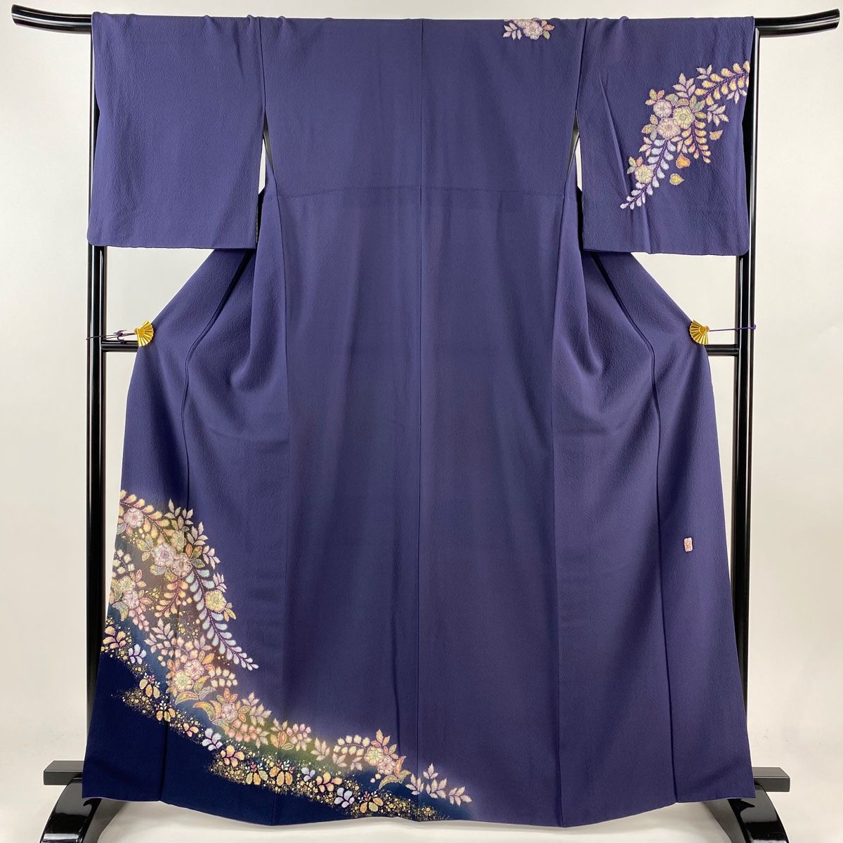 訪問着 身丈165.5cm 裄丈67cm M 袷 翠山工房 やまと 落款 辻が花