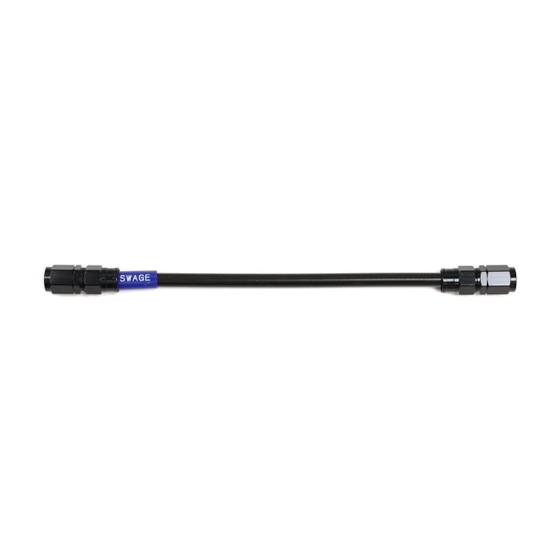 SWAGE LINE(スウェッジライン) イージーオーダーブレーキホース 汎用ホース ストレートフィッティング アルミ(ブラック) ブラックスモークホース 600mm BAKB-1010M-0600 1