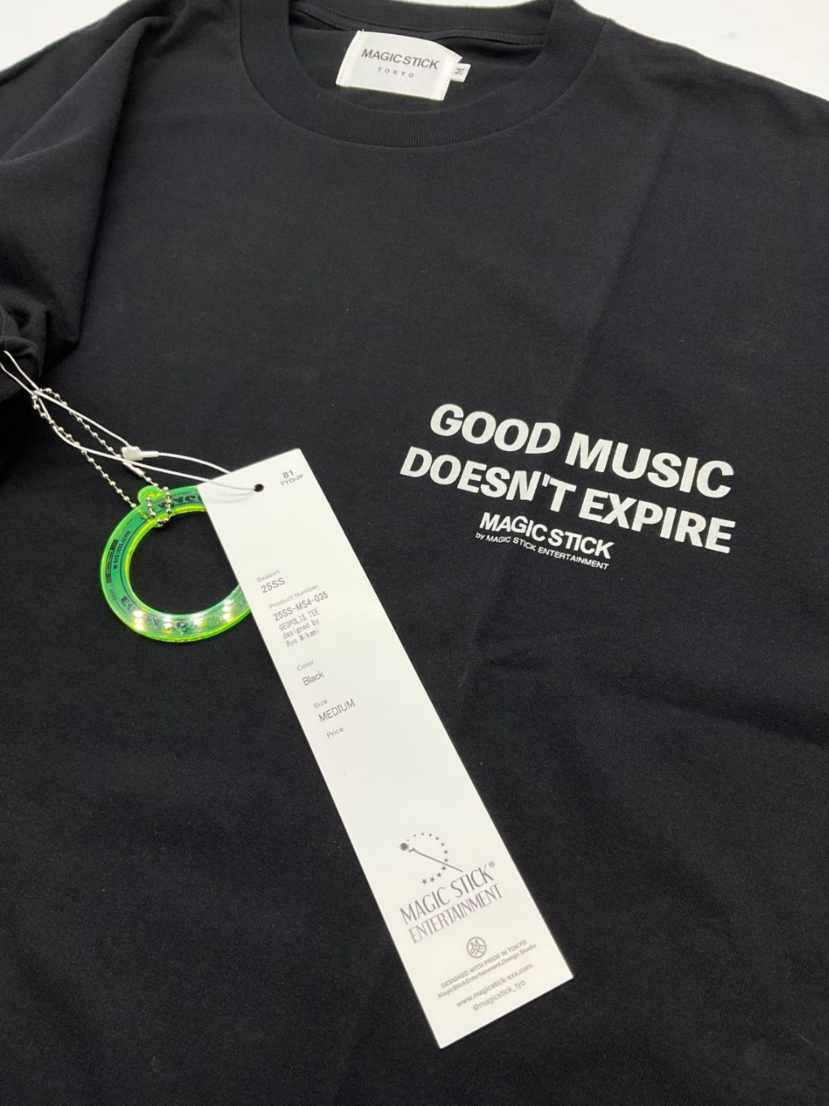 新販売 マジックスティックGORE-TRANCE MUSIC Tシャツ ブラック L 