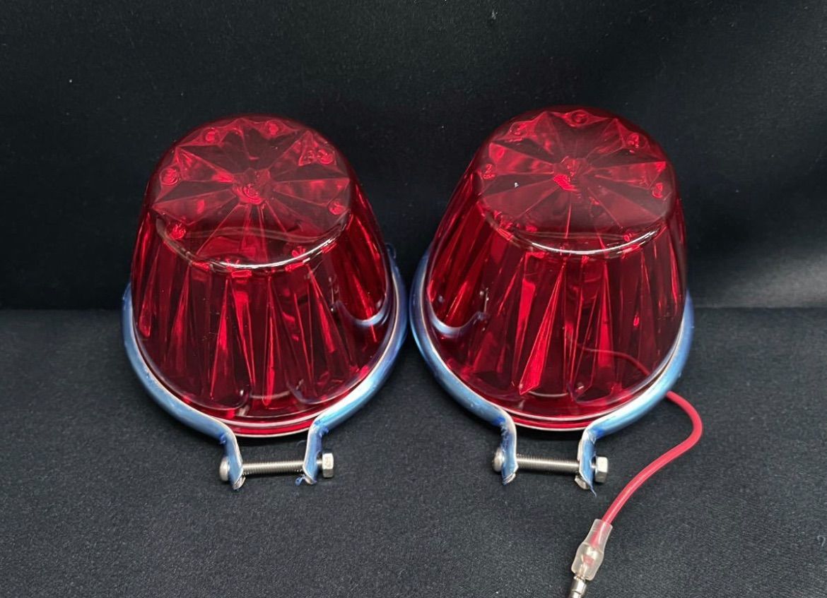 電球式 2個 コスモスマーカー レッド 赤 24V12W ステンレス土台