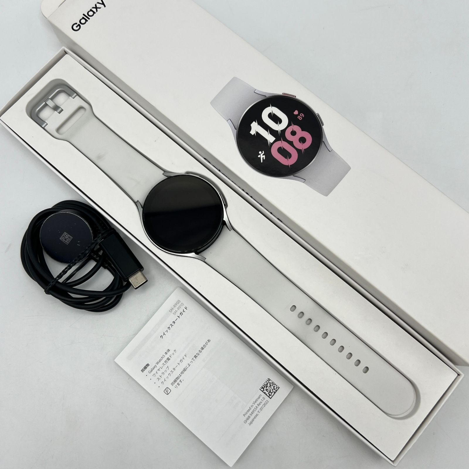 SAMSUNG Galaxy Watch5 44mm SM-R910NZSAXJP シルバー スマートウォッチ ギャラクシーウォッチ サムスン 本体
