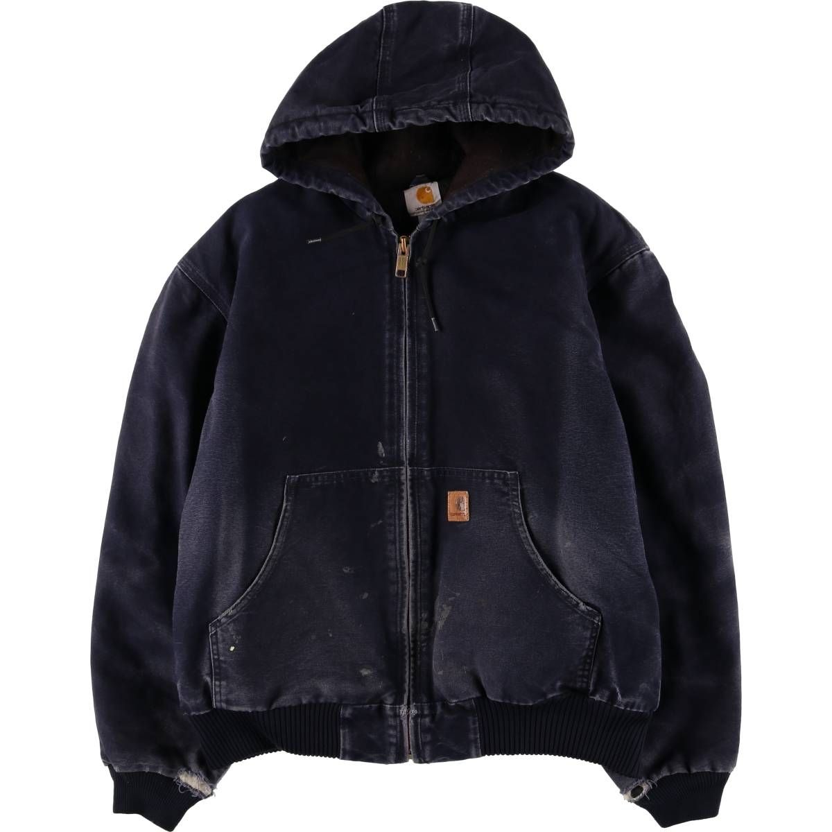 【※USA製】カーハート★ダックジャケット アクティブパーカー L 黒色 00s～ carhartt カーハート ブラック ダック アクティブ