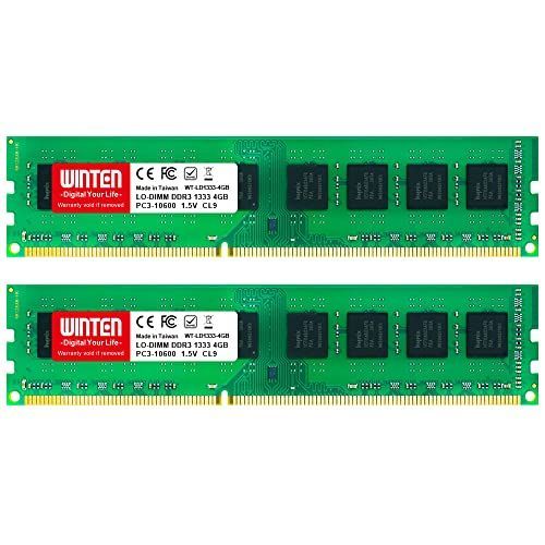 8GB(4GB×2枚) WINTEN デスクトップPC用 メモリ 8GB(4GB×2枚) PC3-10600(DDR3 1333)【製品5】DDR3  SDRAM LO-DIMM 内蔵メモリー 増設メモリー WT-LD1333-D8GB 6149 - メルカリ