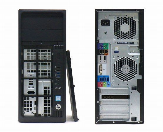 hp Z240 Tower Workstation Xeon E3-1225 v5 3.3GHz 8GB 256GB(新品SSD) Quadro P400 DVD+-RW Windows10 Pro 64bit 中古