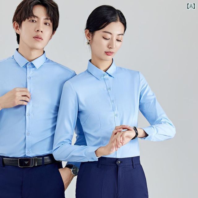 3XL 秋服 レディース ファッション オシャレ カワイイ シンプル 大人カワイイ 大きいサイズ メンズ 黒 シャツ 面接 フォーマル