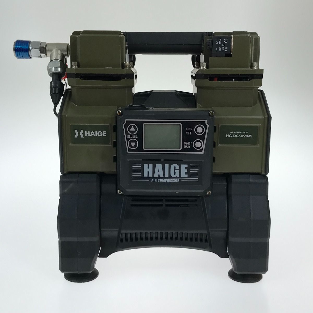 HAIGE 静音 エアーコンプレッサー HG-DC5090M AC/DC美品