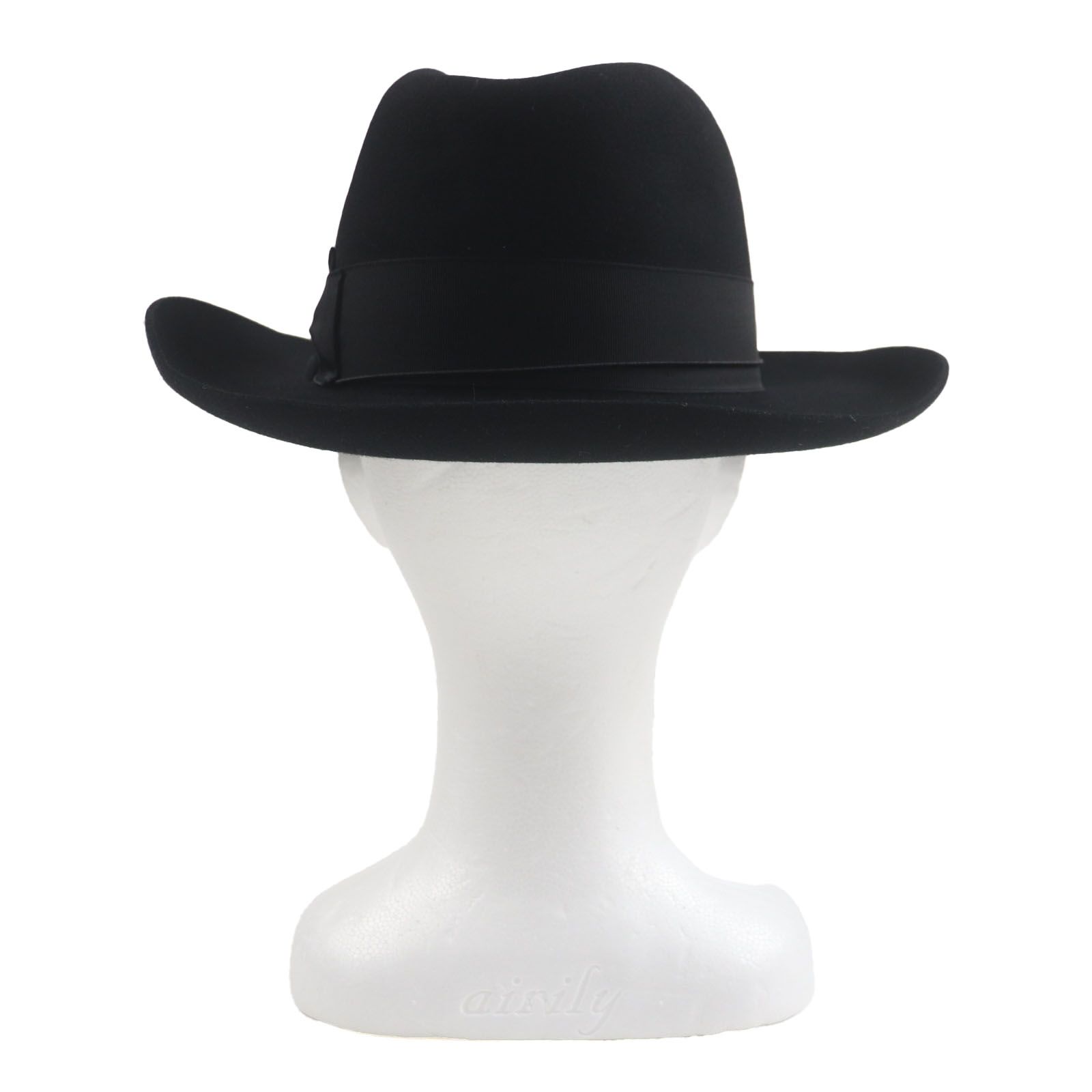 中折れ帽子 ブラック