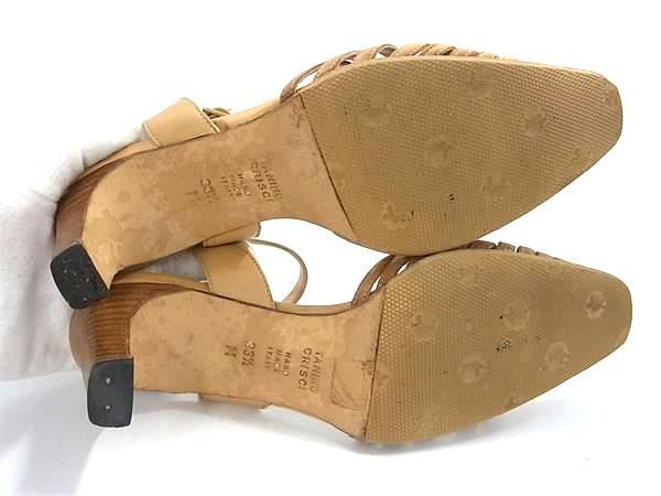 TANINO CRISCI タニノクリスチー レザー×スエード サンダル 表記