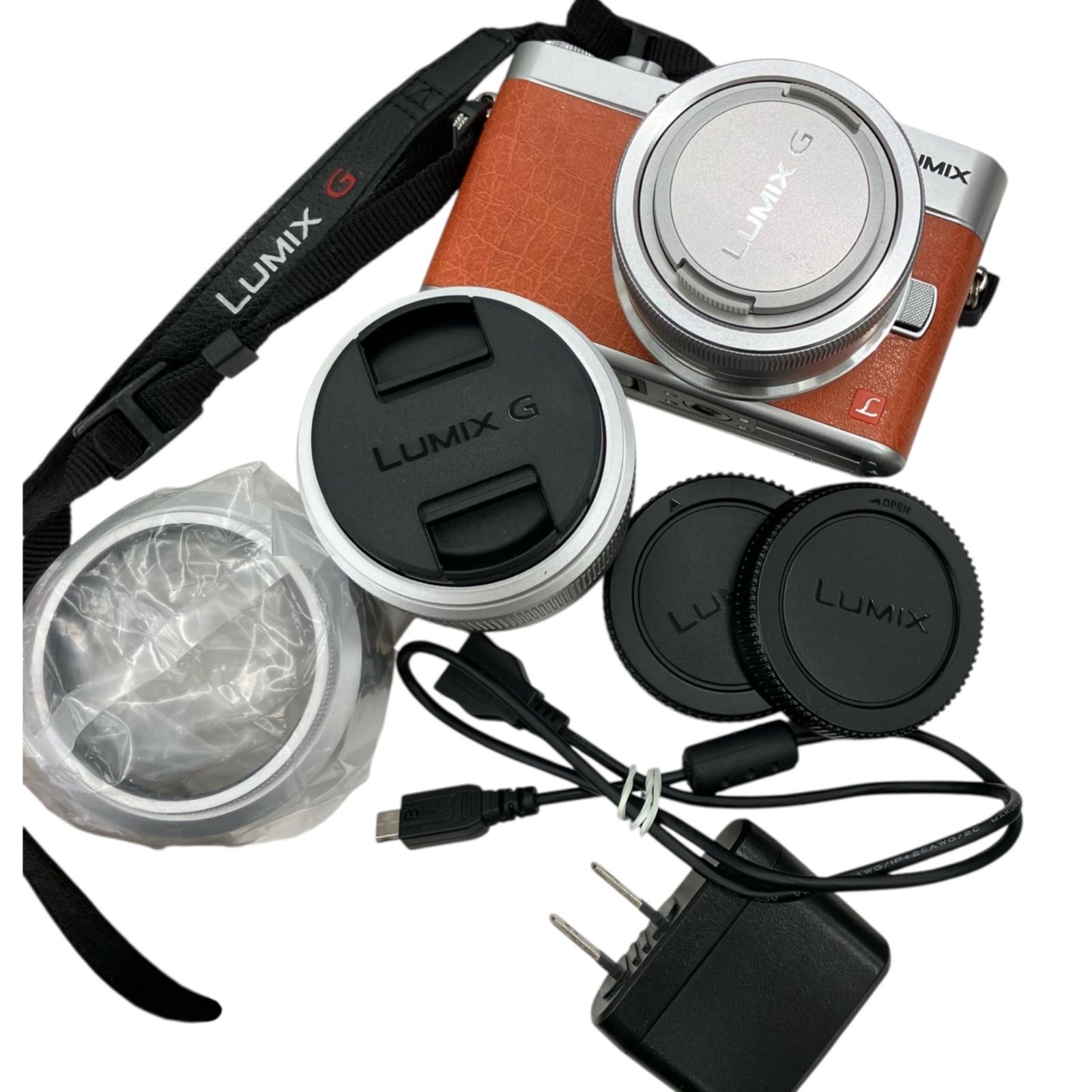 186000 現状品 Panasonic DC-GF9W LUMIX オレンジ ミラーレス一眼 カメラ