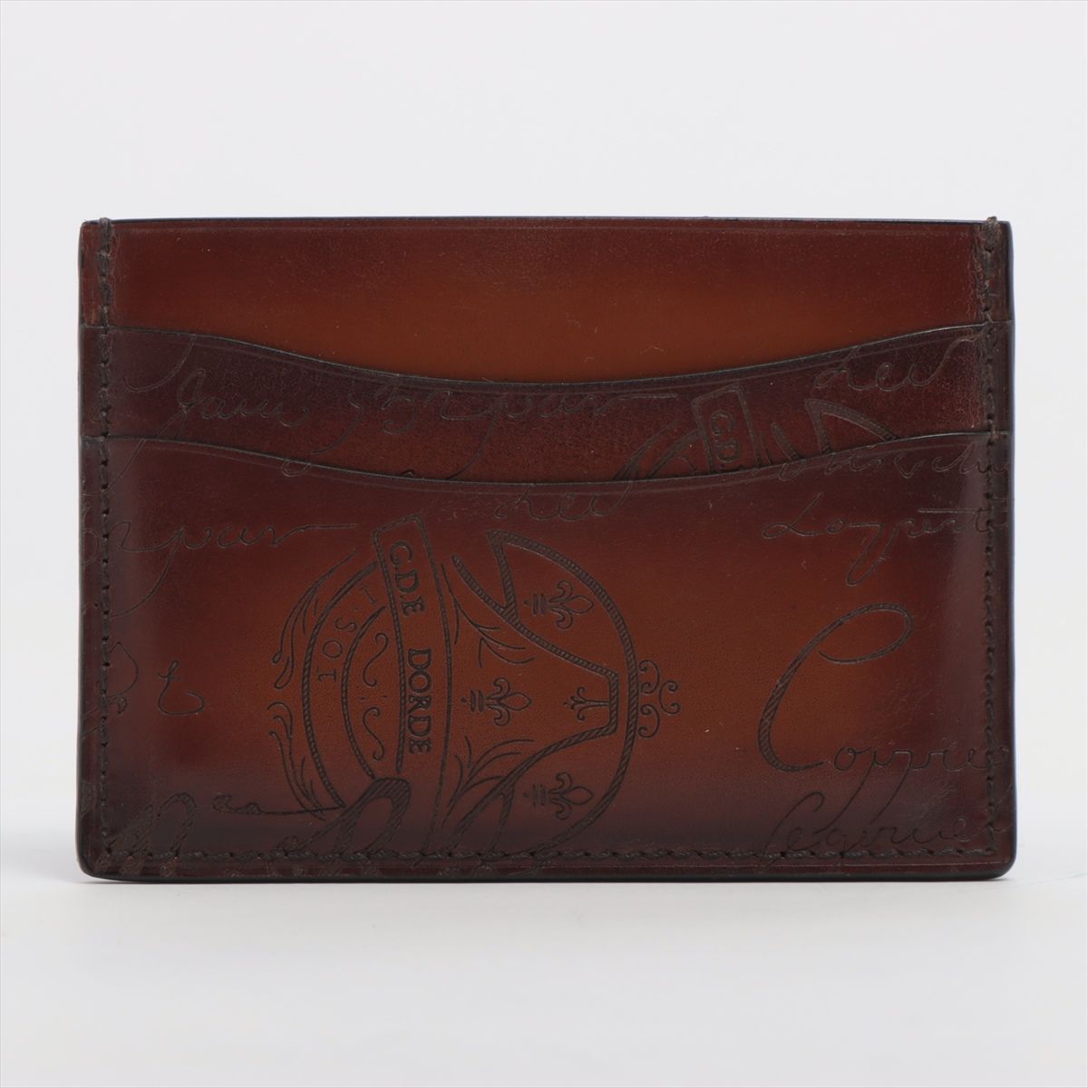 極美品 ベルルッティ カリグラフィ レザー カードケース 名刺入れ 本革