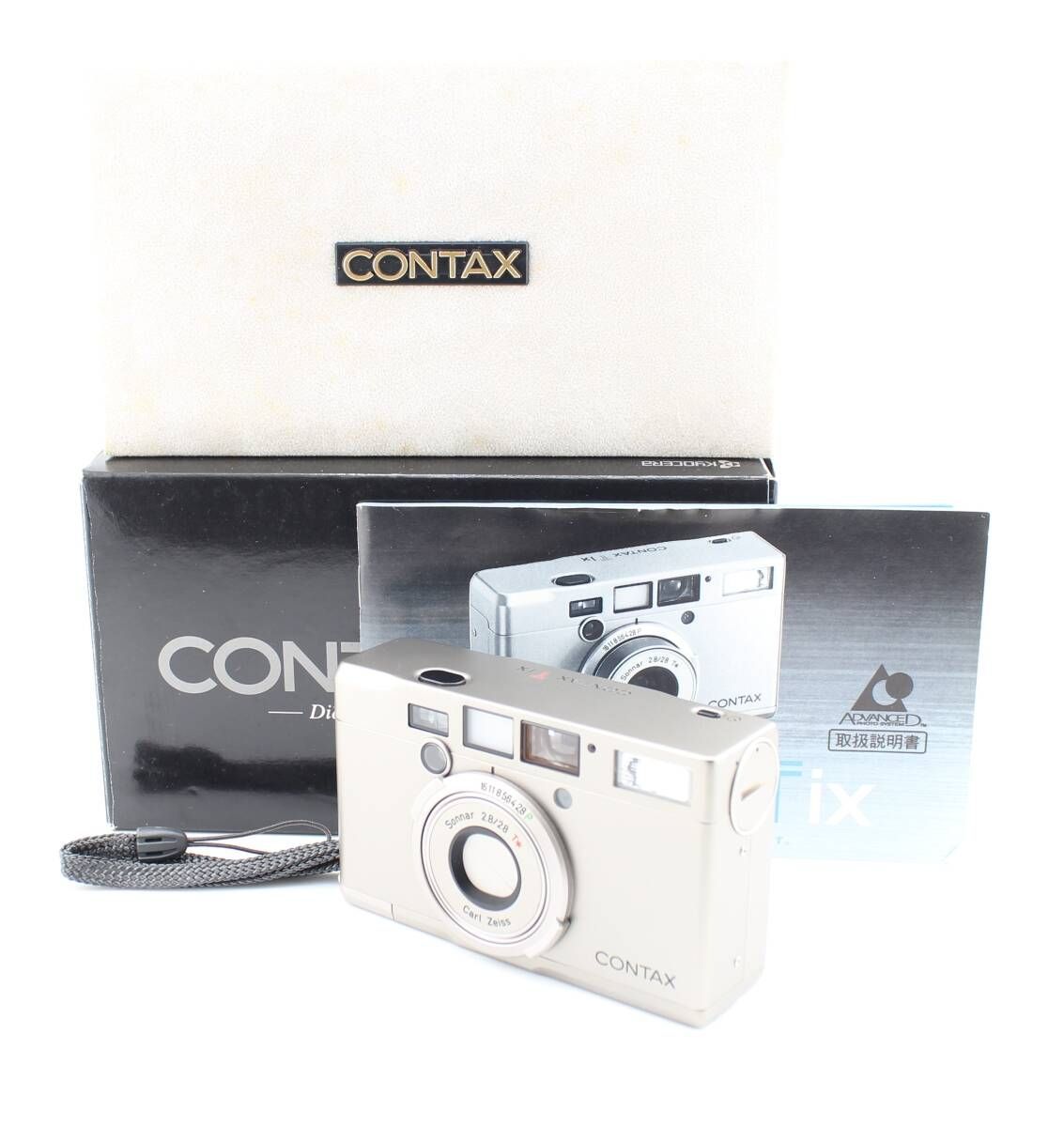 コンタックス CONTAX Tix 元箱 説明書 ケース付 I0615＃2648