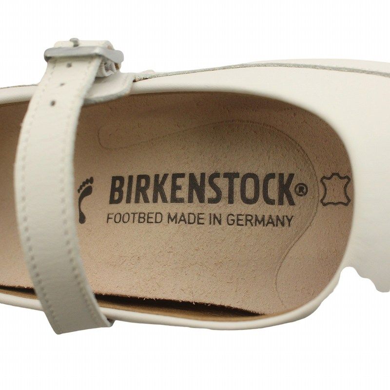 ビルケンシュトック BIRKENSTOCK lismore リズモア バレエシューズ パンプス ドレス レザー ベルト 36E 23-23.5cm 白  ホワイト /IR □GY19 - メルカリ