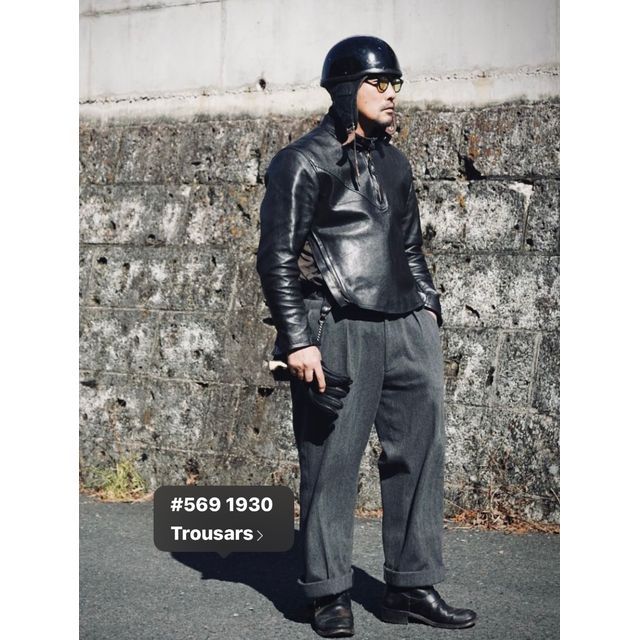 THE GROOVIN HIGH 1940 Goat Skin Pullover Jacket サイズL