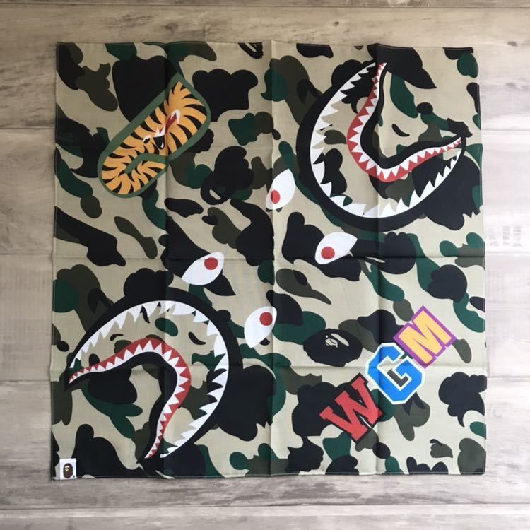 新品 BAPE camo シャーク バンダナ ape shark ベイプ エイプ www.ch4x4.com