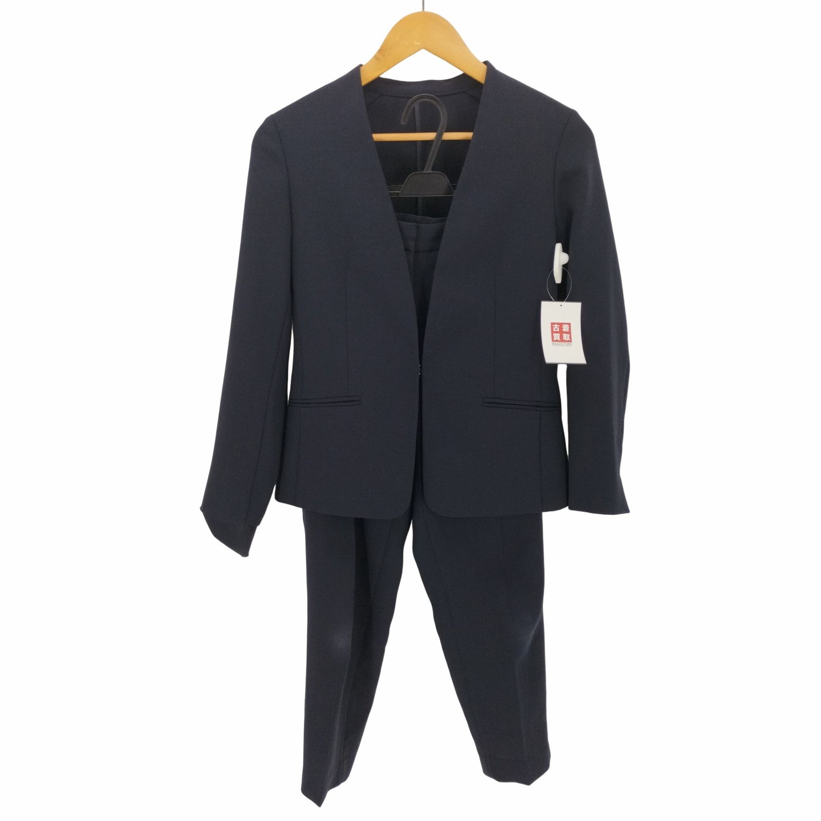 PLST セットアップ　カラーレスジャケット・パンツセット プラステ PLST 19SS ストレッチツイルカラーレスジャケット