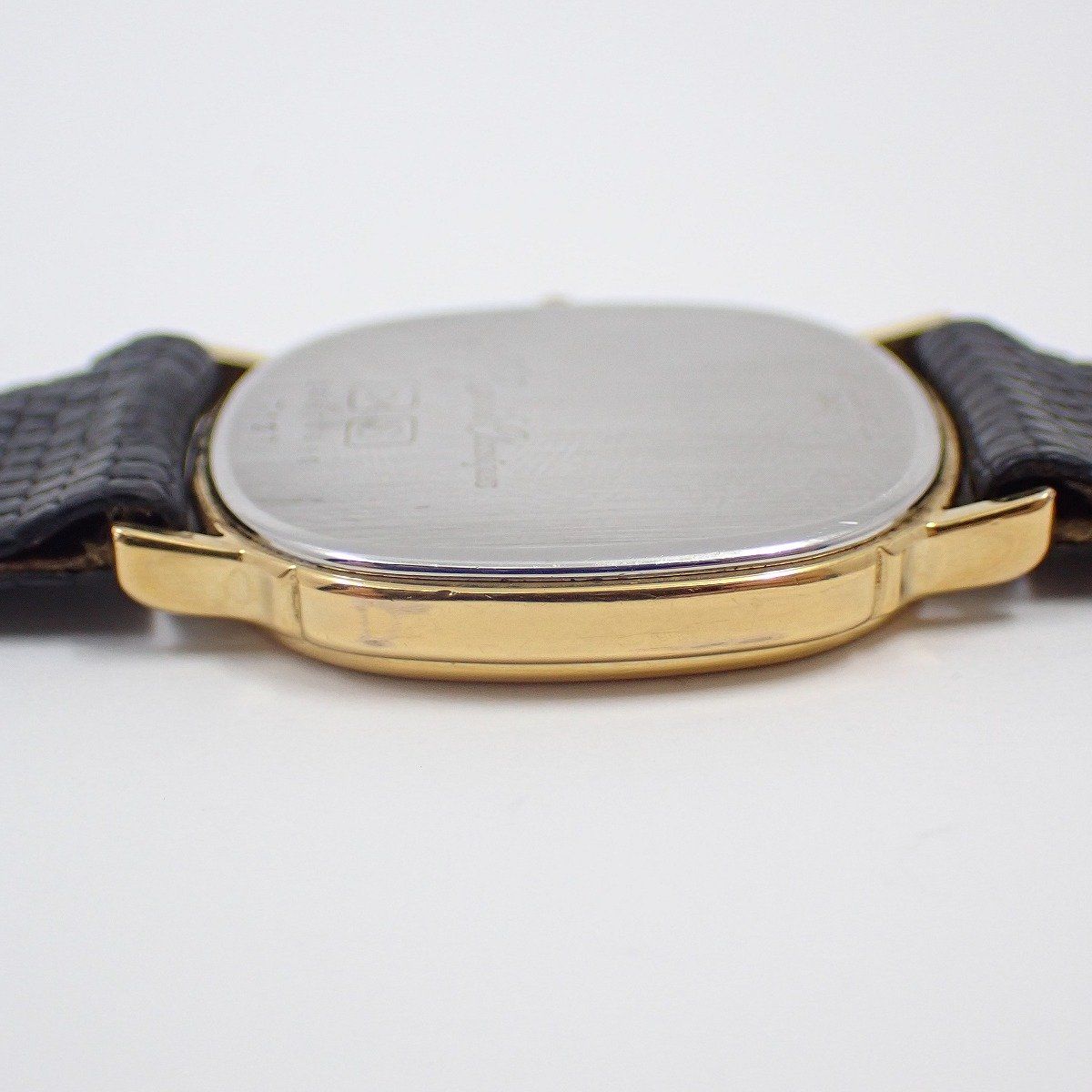 ロンジン グランドクラシック クォーツ メンズ 腕時計 ゴールドGP 社外ベルト 尾錠