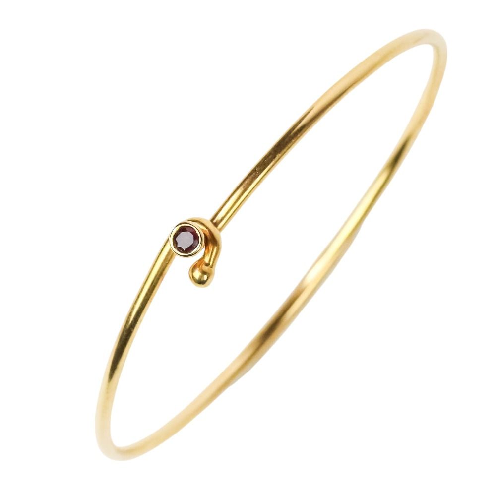 美品 TIFFANY&Co. ティファニー 1P ルビー サークル フック