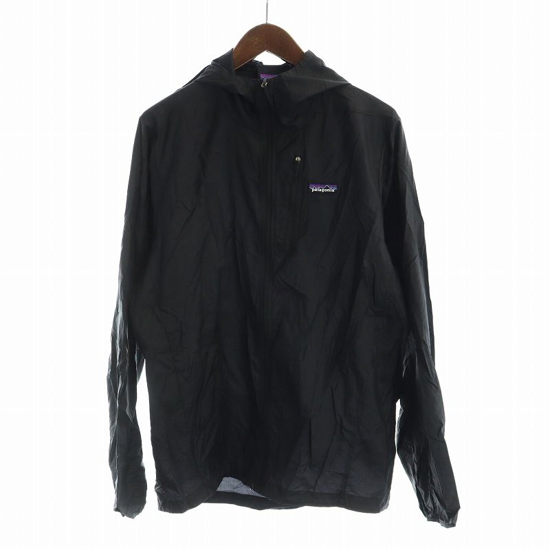 パタゴニア Patagonia 22SS フーディニ ジャケット ナイロン ロゴ 長袖 ジップアップ M 黒 ブラック 24142 GY18 |MQ