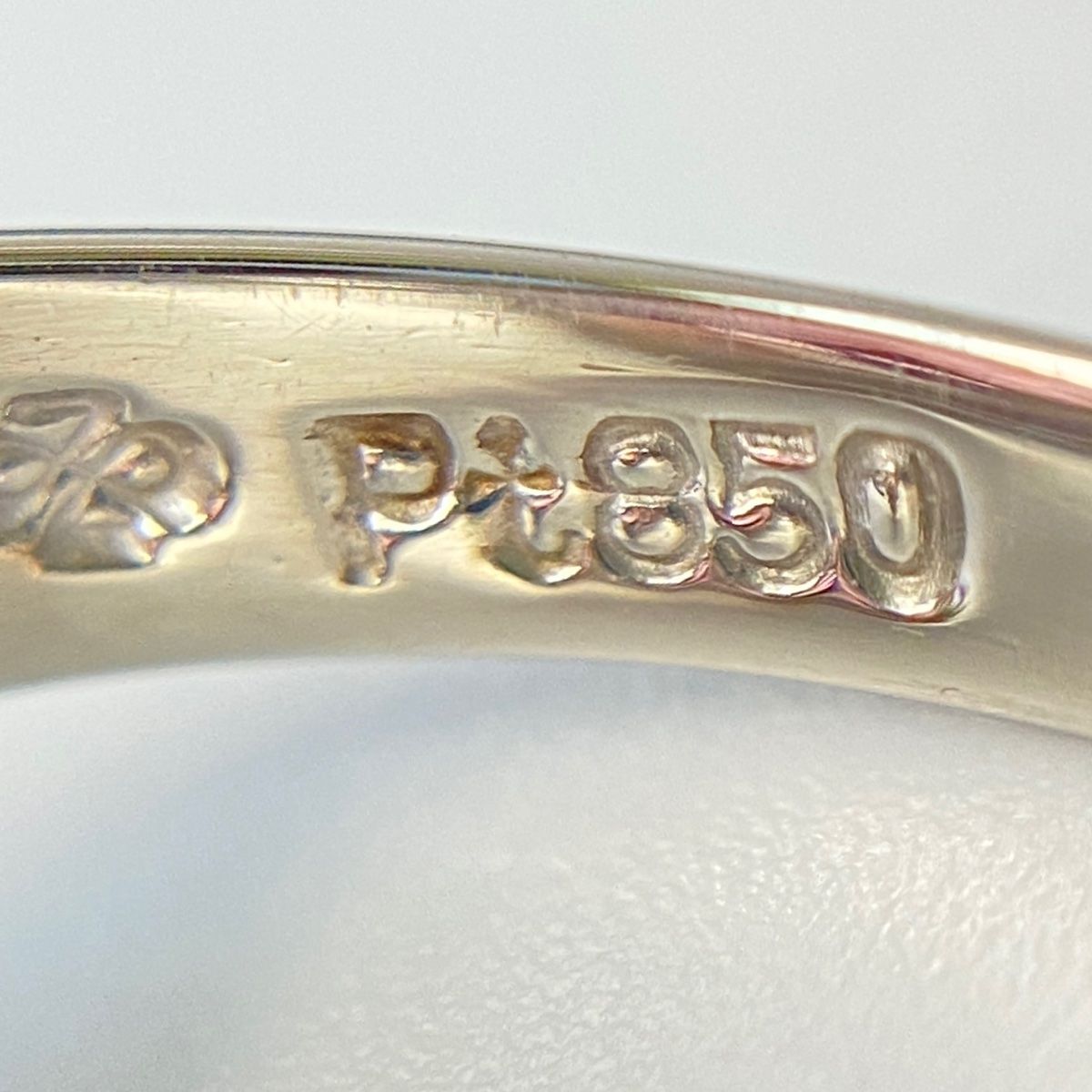 ピンクトルマリン デザインリング プラチナ 指輪 メレダイヤ リング  