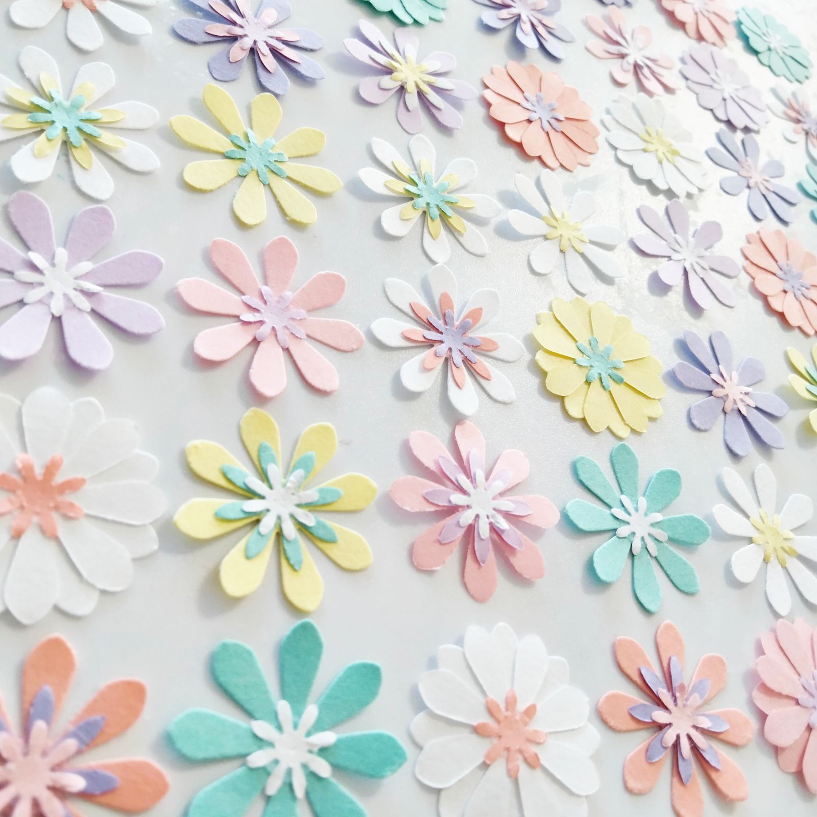 花 クラフトパンチ アルバム 壁面 スクラップブッキング 飾