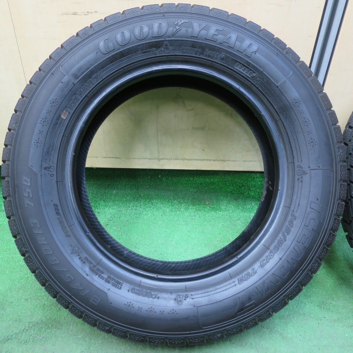 バリ溝！9分☆スタッドレス 145/80R13 グッドイヤー アイスナビ7