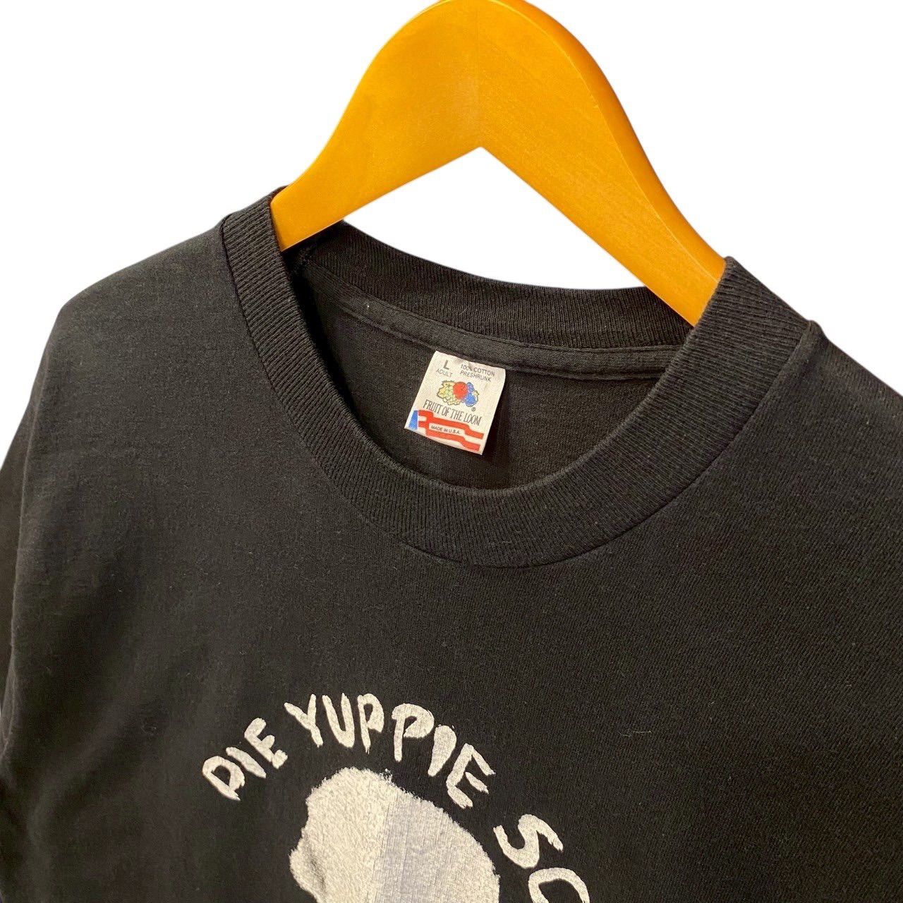 90s ビンテージ チャールズマンソン プリント Tシャツ L ブラック 90