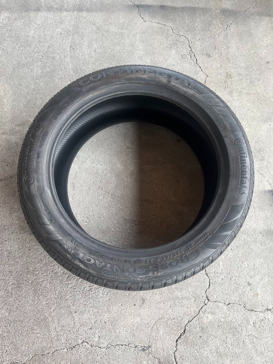 タイヤ5本セット CONTINENTAL CROSS CONTACT RX 275 45R22 ディフェンダー純正タイヤ