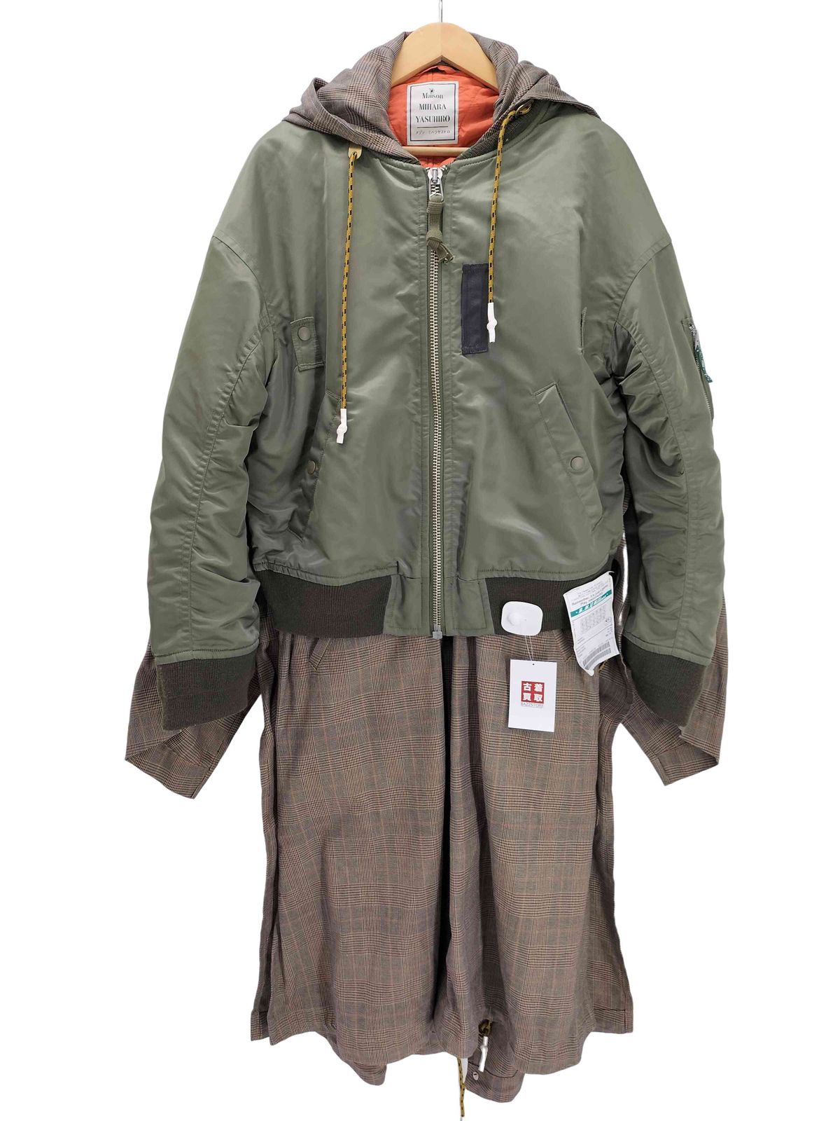 メゾンミハラヤスヒロ Maison MIHARA YASUHIRO 19-20AW MA-1ドッキングコート メンズ 表記無