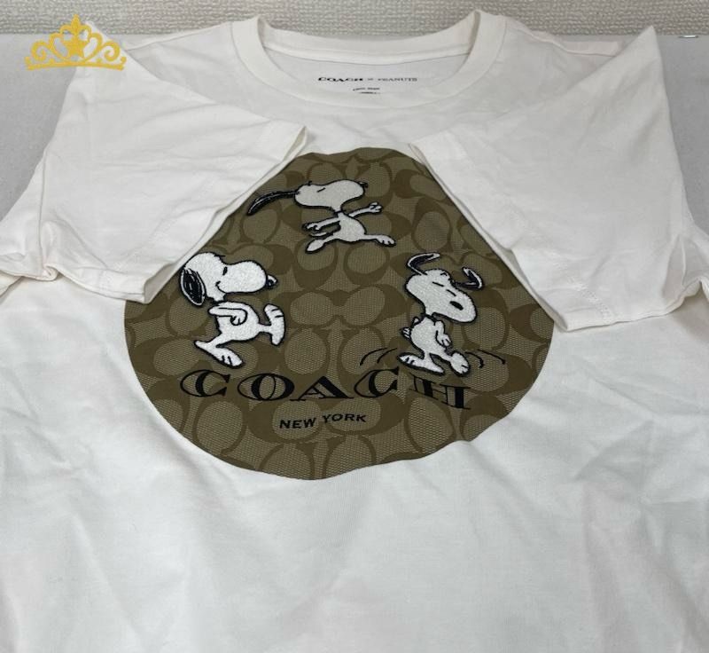 COACH × Peanuts シグネチャー ロゴ プリント Tシャツ コーチ