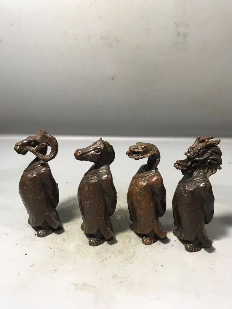 十二支 茶台 香挿  縁起物 工芸品  美術品  置物 十二支 茶台 香挿 縁起物 工芸品 美術品 置物