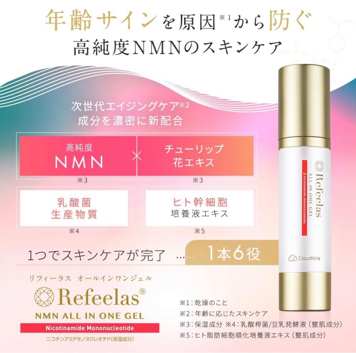 新品未開封！2本セット Refeelas オールインワンジェル ＜ジェル状美容 