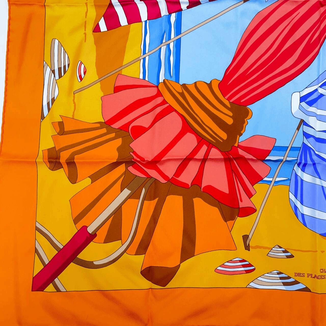 ✨️極美品✨️ エルメス カレ90 ノルマンディ海岸の魅力 レディース スカーフ 極美品 HERMES エルメス カレ90 DES PLAGES NORMANDES2