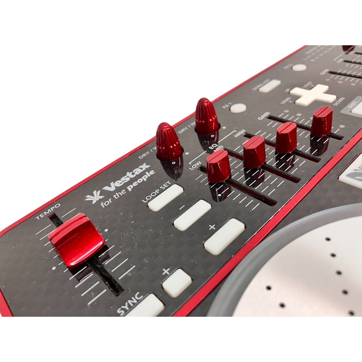 Vestax DJミキサー 中古品】Vestax/DJミキサー/Pmc07Proブラック☆イノフェーダー